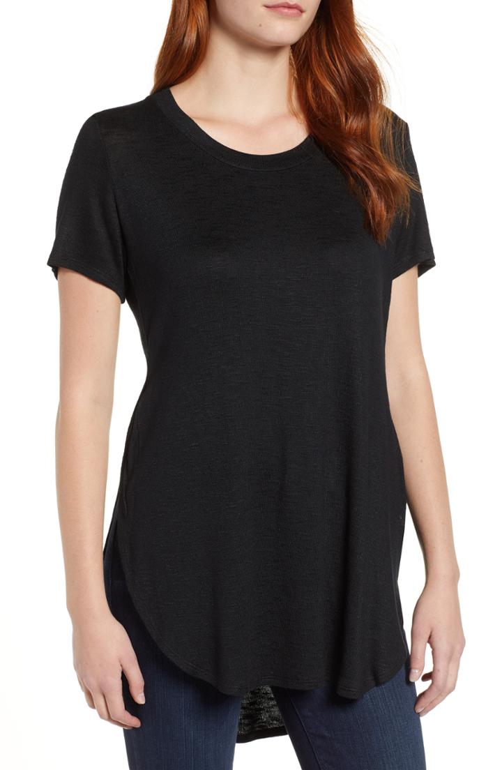 Women's Tdc Side Split Tee - Black