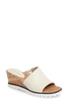 Women's Pelle Moda Roana Wedge Slide Sandal M - White