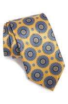 Men's Ermenegildo Zegna Medallion Silk Tie, Size - Yellow
