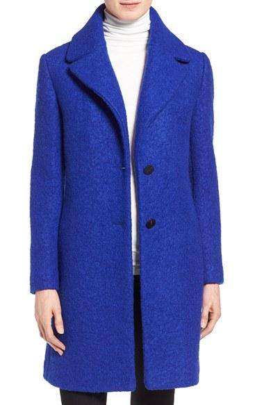 Women's Tahari 'tessa' Boiled Wool Blend Coat