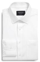 Men's Nordstrom Men's Shop Traditional Fit Non-iron Solid Dress Shirt .5 - 32 - White
