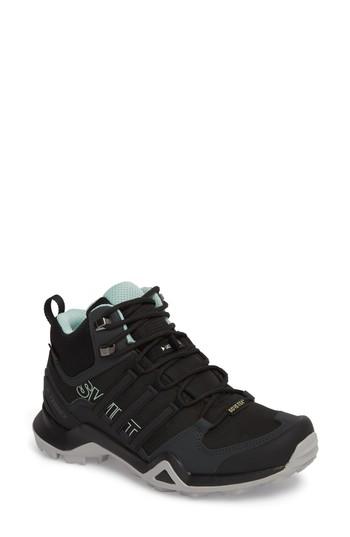 Women's Adidas Terrex Swift R2 Mid Gore-tex Hiking Boot .5 M - Black