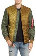 Men's Alpha Industries Ally Bomber Jacket, Size - Green