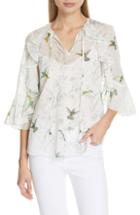 Women's Ted Baker London Lassii White Fortune Blouse - White