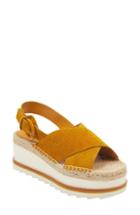 Women's Marc Fisher Ltd Gellyn Slingback Sandal M - Yellow