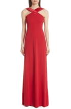 Women's Emporio Armani Satin Neck Gown Us / 36 It - Red