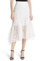 Women's Milly Flounce Hem Lace Skirt - White