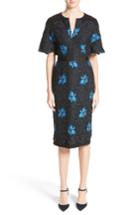 Women's Lela Rose Flutter Sleeve Floral Lace Dress