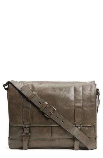 Men's Frye 'oliver' Leather Messenger Bag - Green