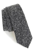 Men's Topman Salt & Pepper Woven Tie, Size - Grey