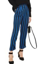 Women's Topshop Humbug Stripe Crop Trousers