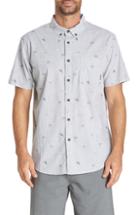 Men's Billabong Sundays Mini Short Sleeve Woven Shirt - Beige