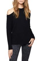 Women's Sanctuary Gretchen Cold Shoulder Sweater - Black
