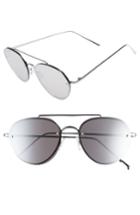 Women's Bp. Show Biz 55mm Round Sunglasses - Silver Mirror