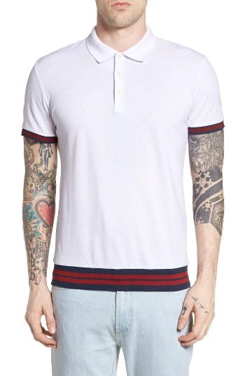 Men's Antony Morato Pique Polo - White