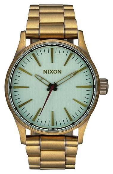 Men's Nixon 'the Sentry' Bracelet Watch, 38mm