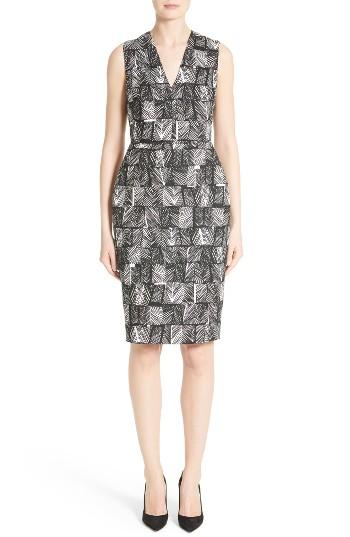 Women's Max Mara Piroghe Cotton Jacquard Sheath Dress