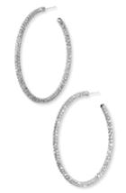 Women's Nadri Large Pave Hoop Earrings