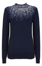 Women's Wallis Beaded Sweater - Blue