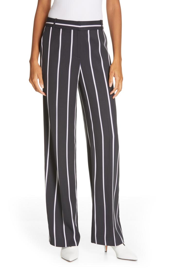 Women's Equipment Arwen Stripe Wide Leg Trousers - Blue