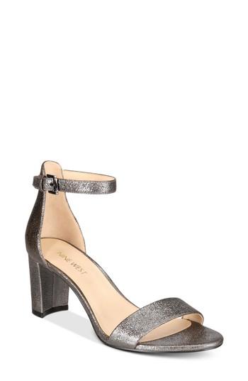 Women's Nine West Pruce Ankle Strap Sandal M - Brown