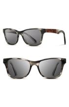 Men's Shwood 'canby' 53mm Polarized Sunglasses - Pearl Grey/ Elm Burl/ Grey