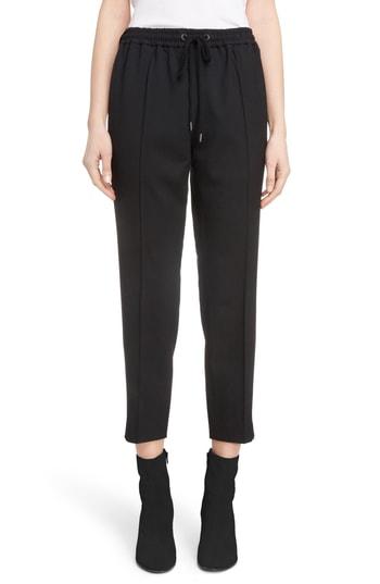 Women's Y's By Yohji Yamamoto Stretch Twill Drawstring Pants - Black