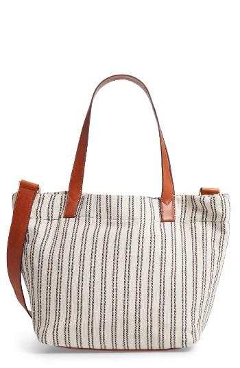 Street Level Stripe Tote - Black