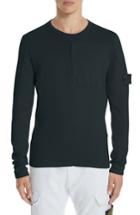 Men's Stone Island Cotton Sweater - Black