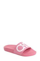 Women's Salvatore Ferragamo 'groove' Slide Sandal B - Pink