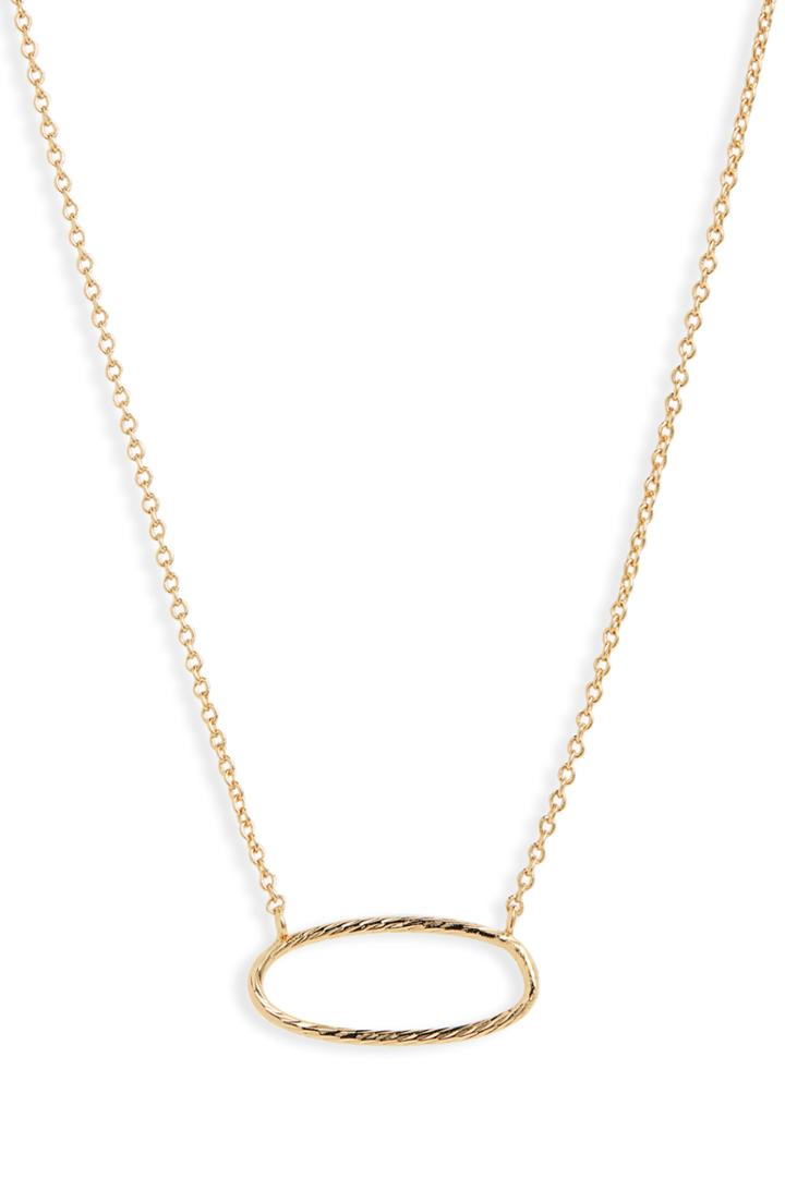 Women's Gorjana Presley Oval Pendant Necklace