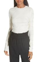 Women's Helmut Lang Trail Pattern Jacquard Top - Ivory
