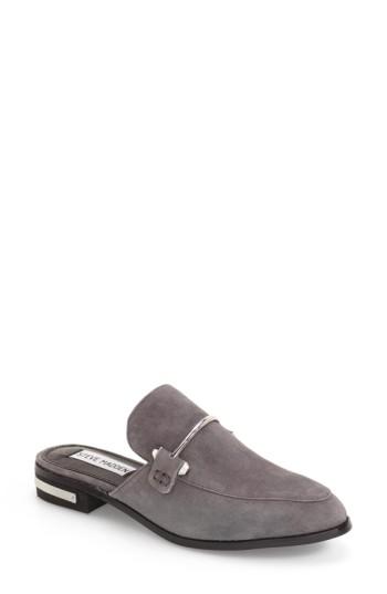 Women's Steve Madden Laaura Backless Loafer .5 M - Grey