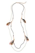 Women's Panacea Double Layer Feather Necklace
