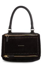 Givenchy Small Pandora Studded Leather & Suede Shoulder Bag -
