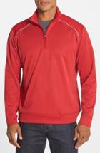 Men's Cutter & Buck Ridge Weathertec Wind & Water Resistant Pullover, Size - Red (online Only)