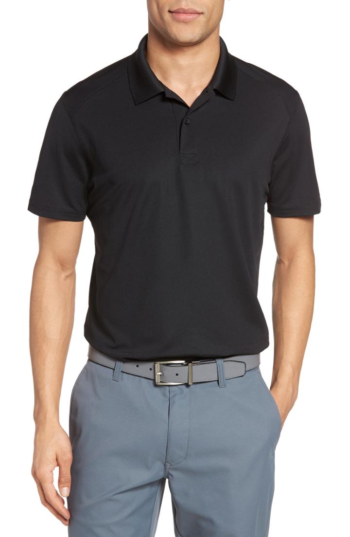Men's Bonobos M-flex Flatiron Slim Fit Golf Polo, Size - Black