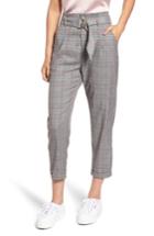 Women's Heartloom Clover Plaid Crop Pants - Grey