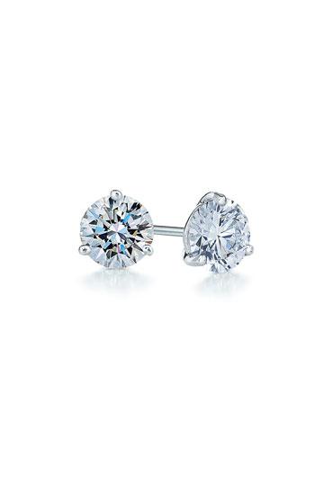 Women's Kwiat 0.50ct Tw Diamond & Platinum Stud Earrings