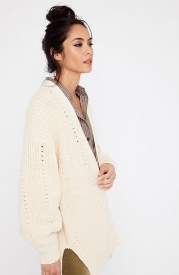 Women's Free People Nightingale Cardigan - Ivory