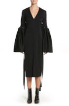 Women's Ellery Adage Detachable Bell Sleeve Dress Us / 8 Au - Black