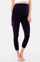 Women's Ingrid & Isabel Seamless Maternity Capri Leggings - Black