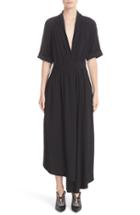 Women's Adam Lippes Satin Crepe Asymmetrical Dress