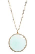 Women's Susan Hanover Large Semiprecious Stone Pendant Necklace
