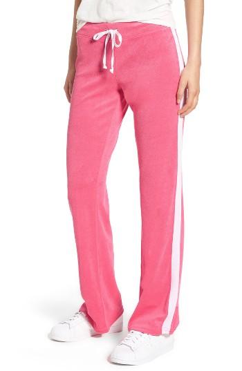 Women's Juicy Couture Venice Beach Del Ray Microterry Pants - Pink