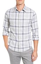 Men's Bonobos 'curlew Lake' Slim Fit Check Flannel Sport Shirt - Grey