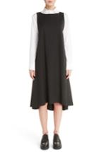 Women's Y's By Yohji Yamamoto V-back Sleeveless Wool Dress