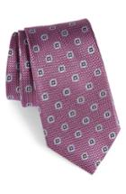 Men's Nordstrom Men's Shop Neat Silk Tie, Size - Purple