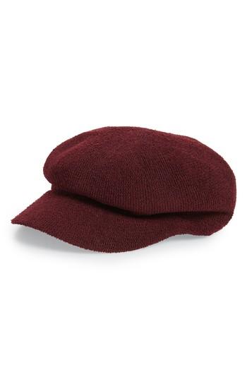 Women's Kitsch Baker Boy Hat - Red