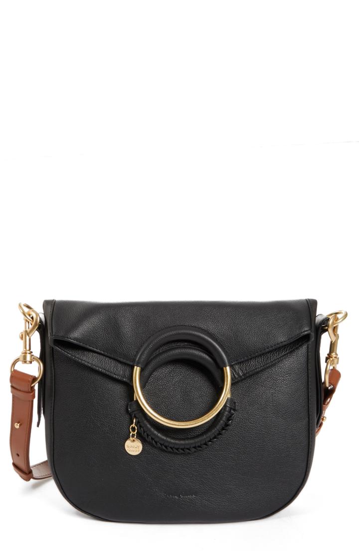 See By Chloe Large Monroe Leather Hobo - Black